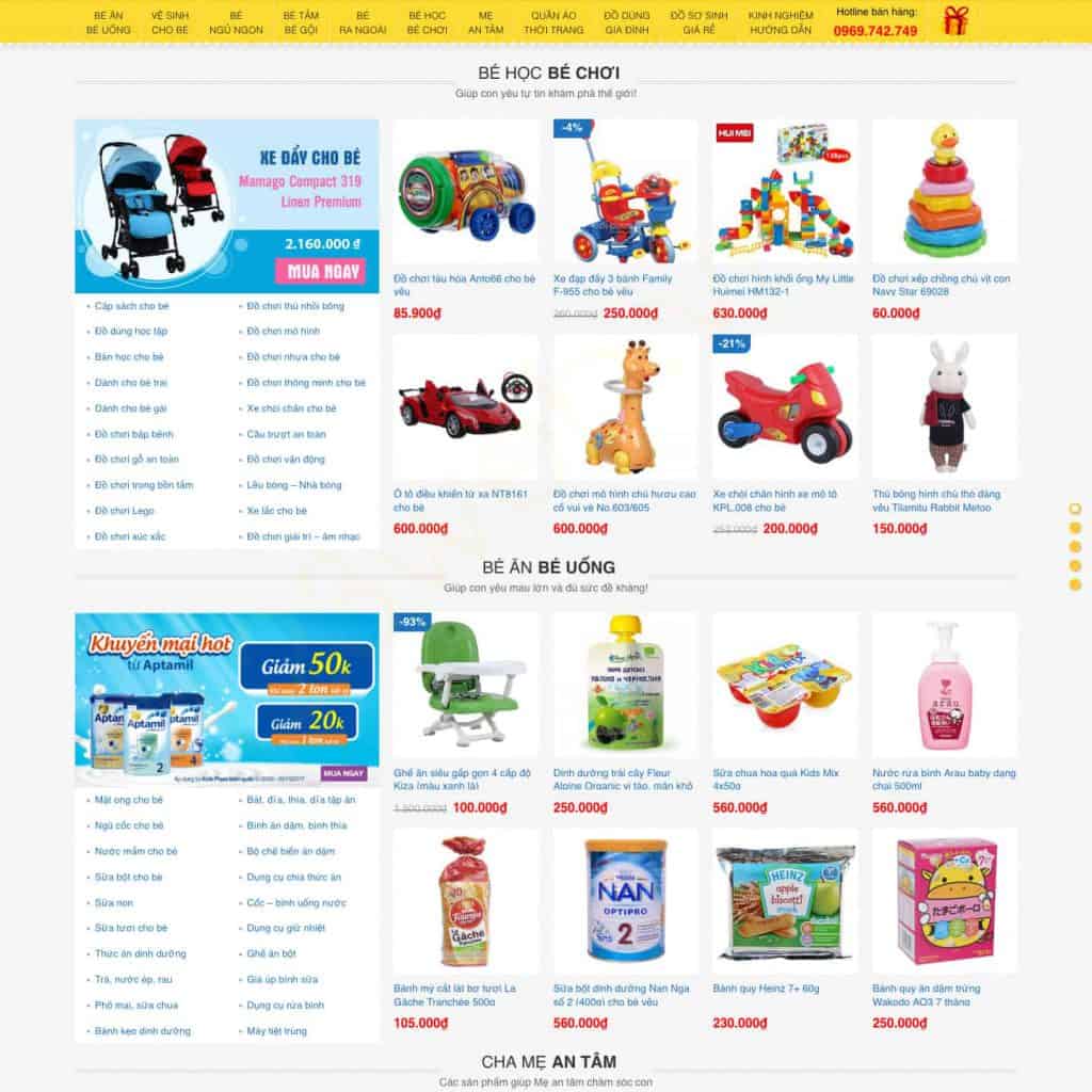 theme-wordpress-ban-do-dung-cho-me-bau-va-em-be-wpf017-2