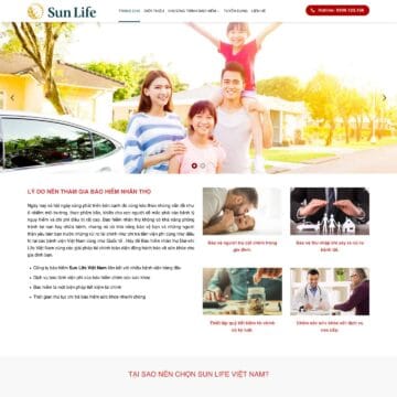 theme-wordpress-gioi-thieu-dich-vu-bao-hiem-nhan-tho-sunlife