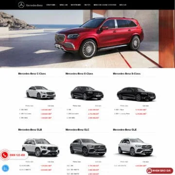 theme-wordpress-dai-ly-xe-mercedes-benz