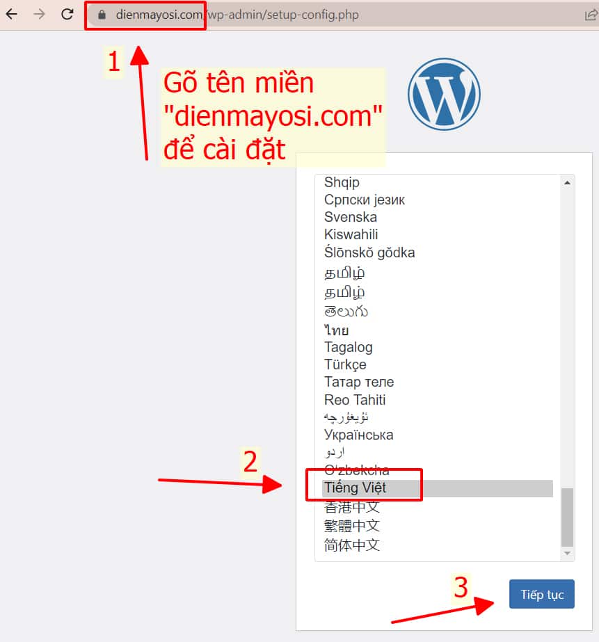 Cài đặt wordpress lên hosting Hawk Host