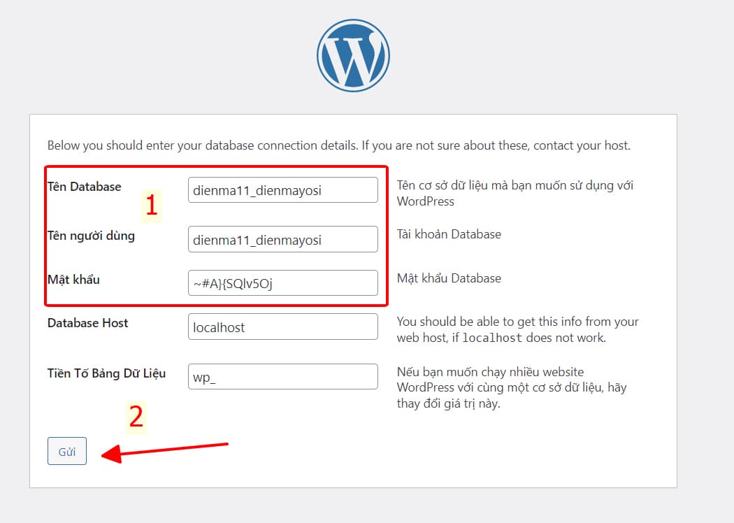 Cài đặt wordpress lên hosting Hawk Host