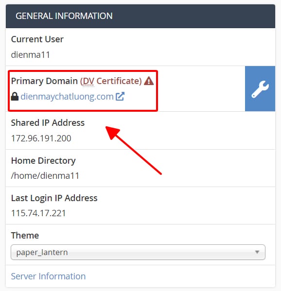 Tên miền chính hosting Hawk Host