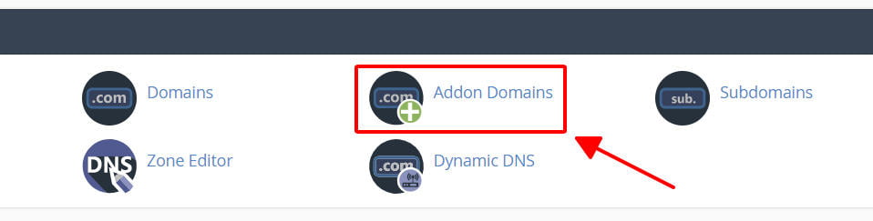 Thêm tên miền mới vào hosting - addon domains