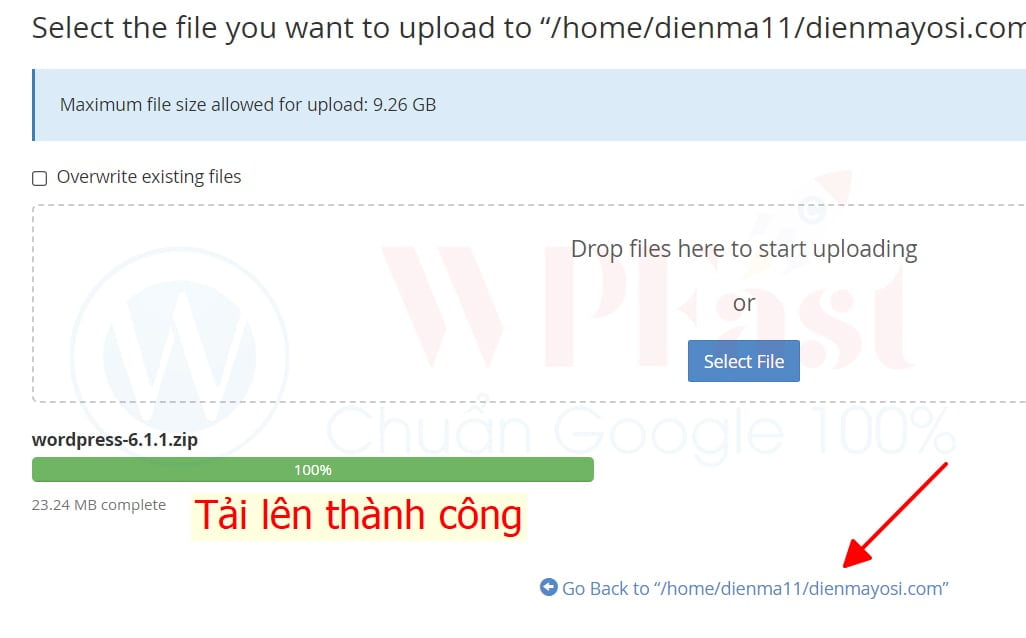 Upload wordpress lên hosting hawkhost