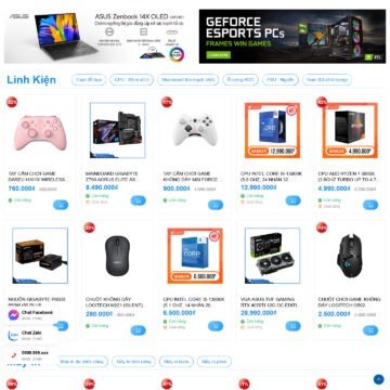 Theme WordPress bán máy tính 07