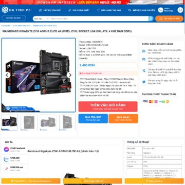 Theme WordPress bán máy tính 07