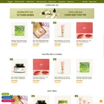 Theme WordPress mỹ phẩm 20