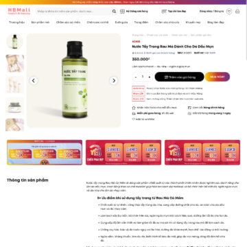 Theme WordPress mỹ phẩm 21