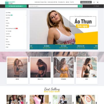 Theme WordPress thời trang cao cấp mẫu số 15