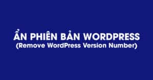 Ẩn phiên bản WordPress