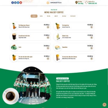 Theme wordpress bán cà phê, thức ăn nhanh số 4