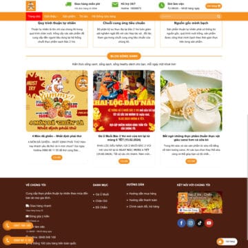 Theme wordpress bán Gà Ủ Muối
