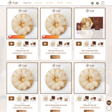 Theme wordpress bán yến sào mẫu số 01