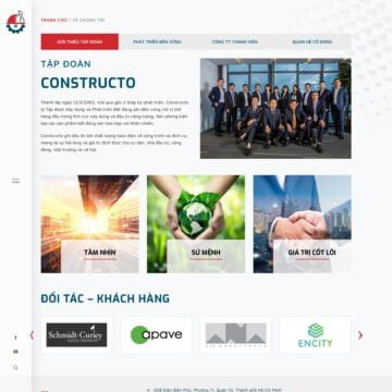 Theme WordPress kiến trúc - Xây dựng mẫu số 10
