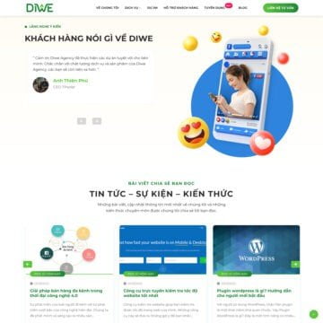 Theme wordpress dịch vụ thiết kế web