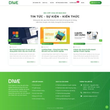 Theme wordpress công ty thiết kế web