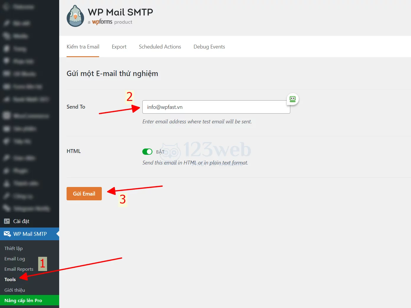 Hướng dẫn cài đặt và cấu hình plugin wp mail smtp