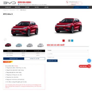 Theme wordpress đại lý BYD Gia Định