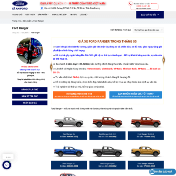 Theme WordPress Đại Lý Dĩ An Ford