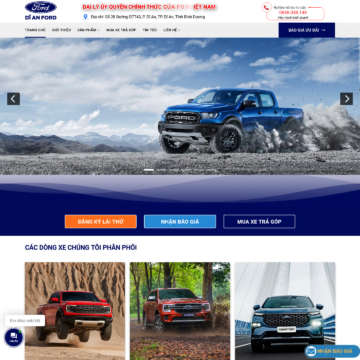 Theme WordPress Đại Lý Dĩ An Ford