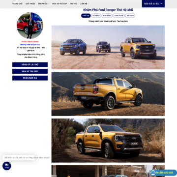 Theme WordPress Đại Lý Dĩ An Ford