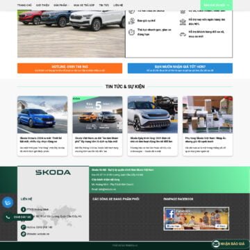 Theme wordpress đại lý Skoda Hà Nội