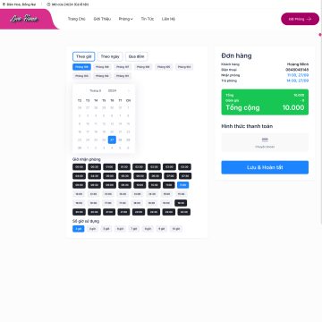 Theme wordpress đặt phòng khách sạn theo giờ