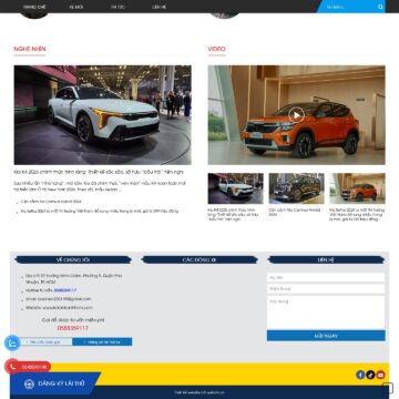 Theme wordpress bán xe KIA giá rẻ