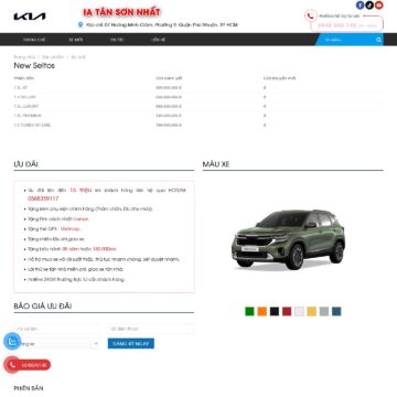 Theme wordpress bán xe KIA giá rẻ