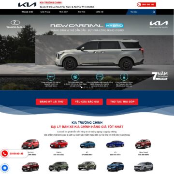 Theme wordpress bán xe ô tô KIA