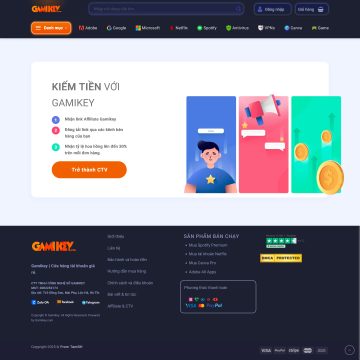 Theme wordpress bán sản phẩm Digital