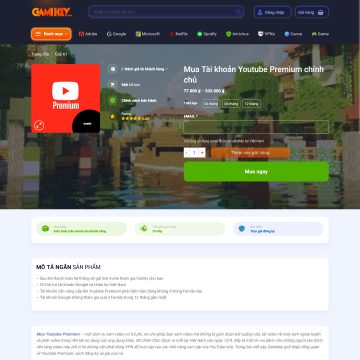 Theme wordpress bán sản phẩm Digital