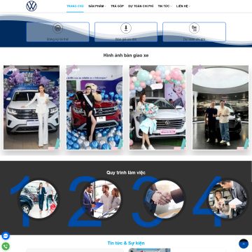 Theme wordpress đại lý Volkswagen Tân Thuận