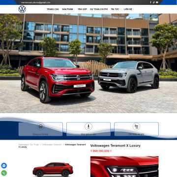 Theme wordpress đại lý Volkswagen Tân Thuận