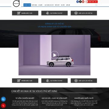 Theme wordpress đại lý xe ô tô Volvo Phú Mỹ Hưng